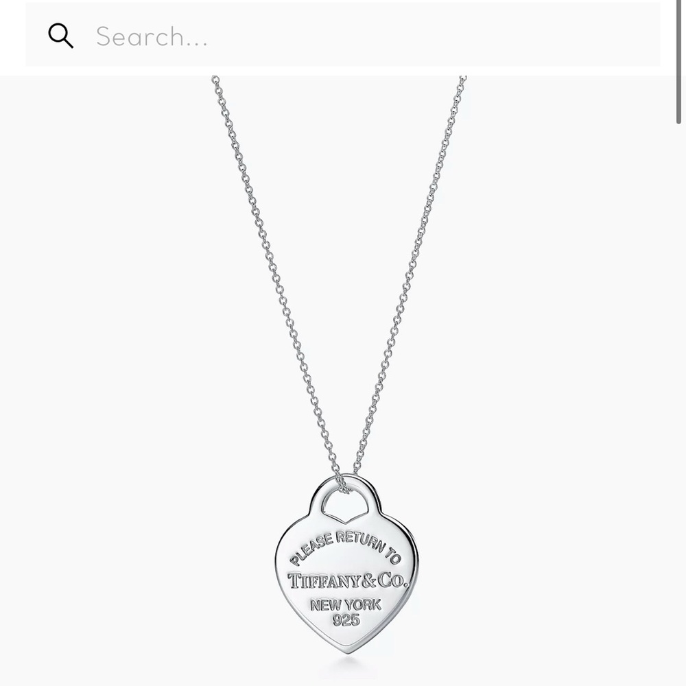Tiffany & Co. Silver Heart Pendant Necklace BRAND NEW WITH BOX AND POUCH